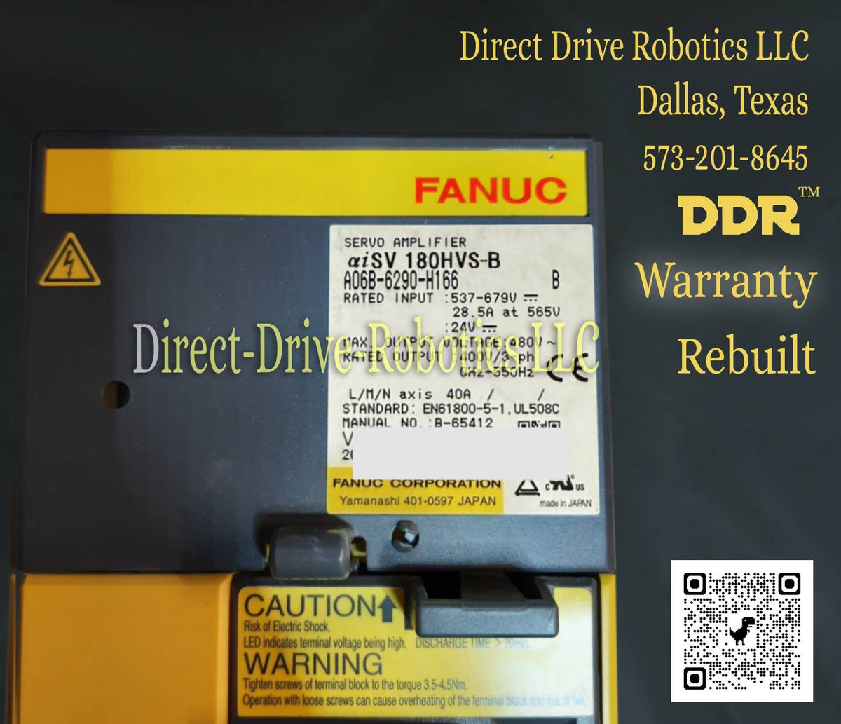 Fanuc A06B-6290-H166 - Rebuilt with warranty