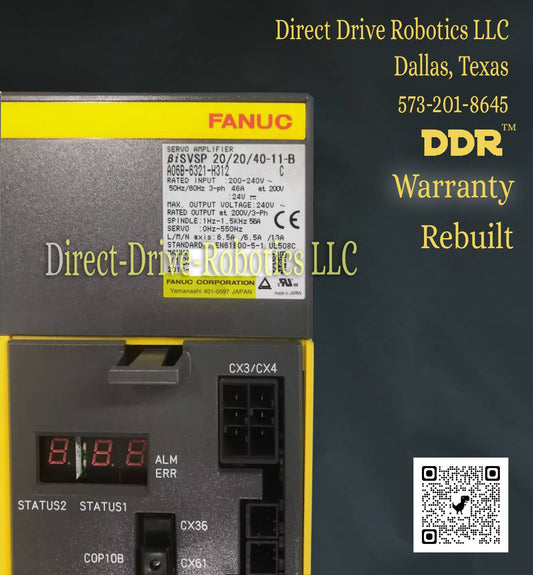 Fanuc A06B-6321-H312 - Rebuilt with warranty