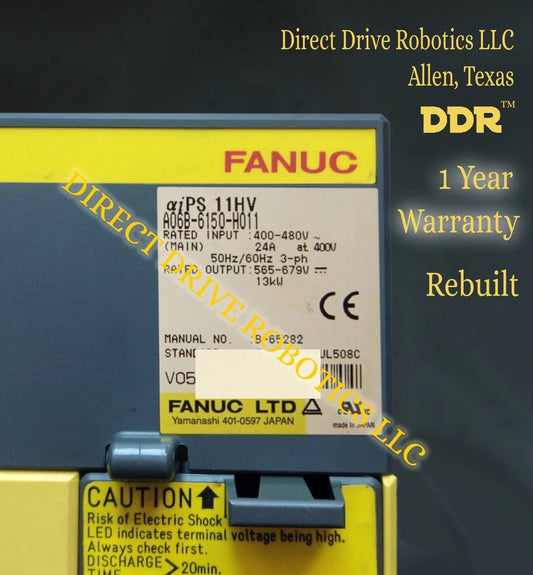 Fanuc A06B-6150-H011 - Rebuilt with warranty