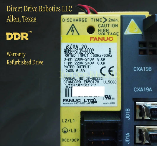 Fanuc A06B-6132-H002 - Rebuilt with warranty