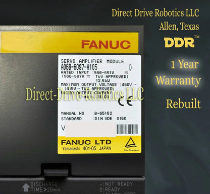 Fanuc A06B-6097-H105 - Rebuilt with warranty