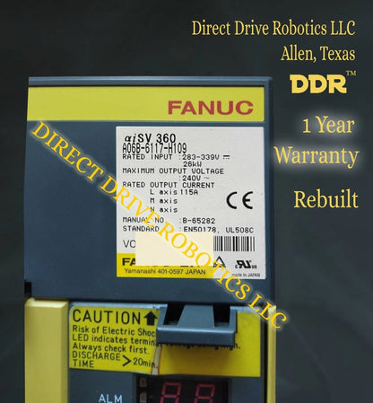 Fanuc A06B-6117-H109 - Rebuilt with warranty