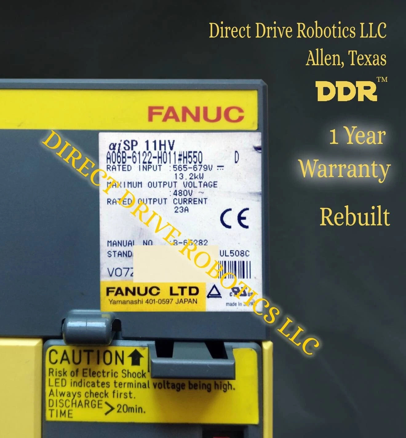Fanuc A06B-6122-H011#H550 - Rebuilt with warranty