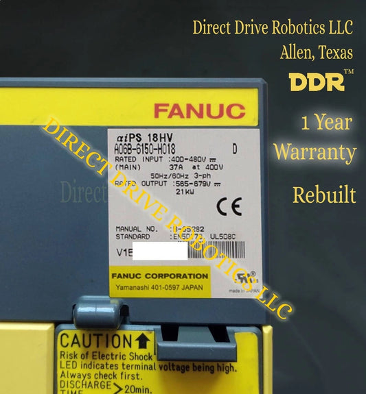 Fanuc A06B-6150-H018 - Rebuilt with warranty