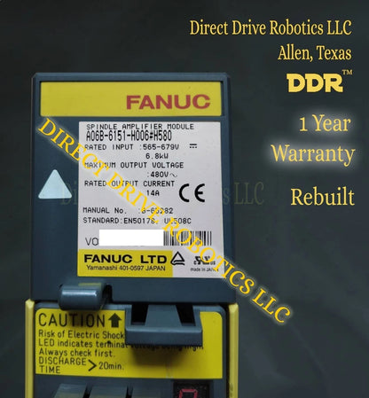 Fanuc A06B-6151-H006#H580 - Rebuilt with warranty