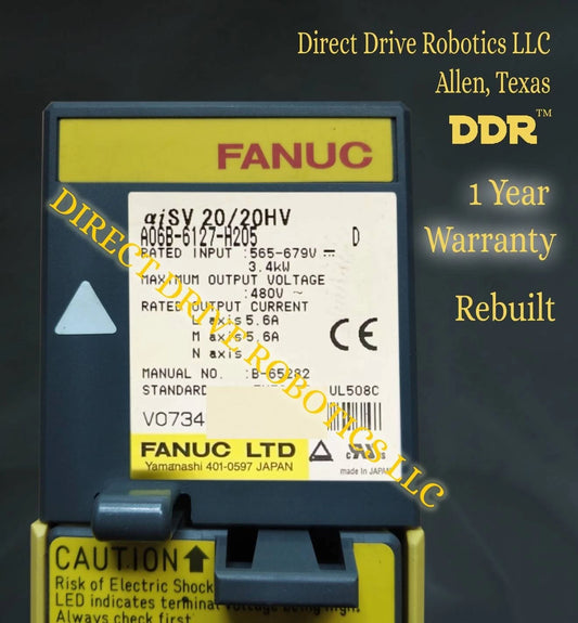 Fanuc A06B-6127-H205 - Rebuilt with warranty
