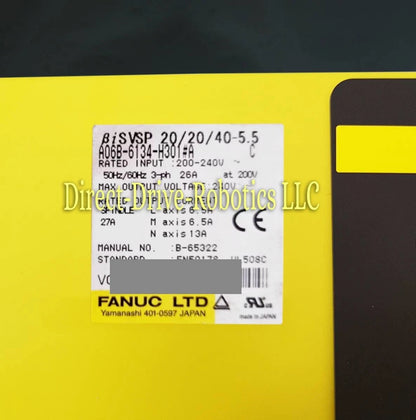 Fanuc A06B-6134-H301#A - Rebuilt with warranty