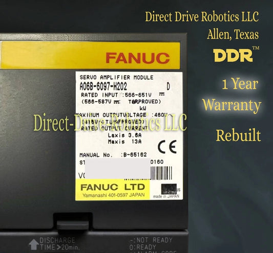 Fanuc A06B-6097-H202 - Rebuilt with warranty