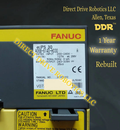 Fanuc A06B-6140-H030 - Rebuilt with warranty