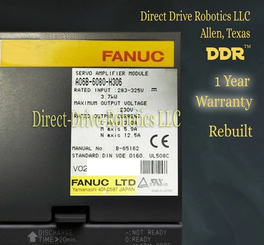 Fanuc A06B-6080-H306 - Rebuilt with warranty