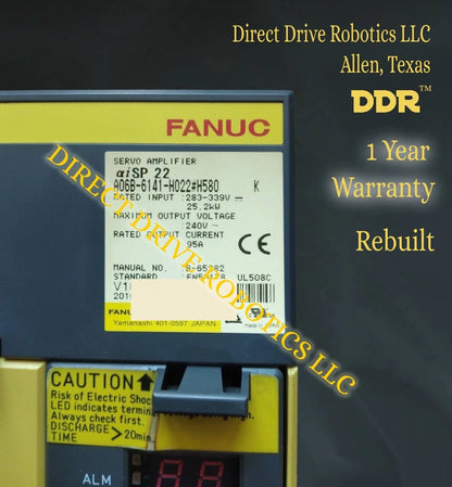 Fanuc A06B-6141-H022#H580 - Rebuilt with warranty