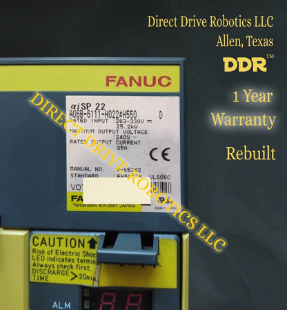 Fanuc A06B-6111-H022#H550 - Rebuilt with warranty