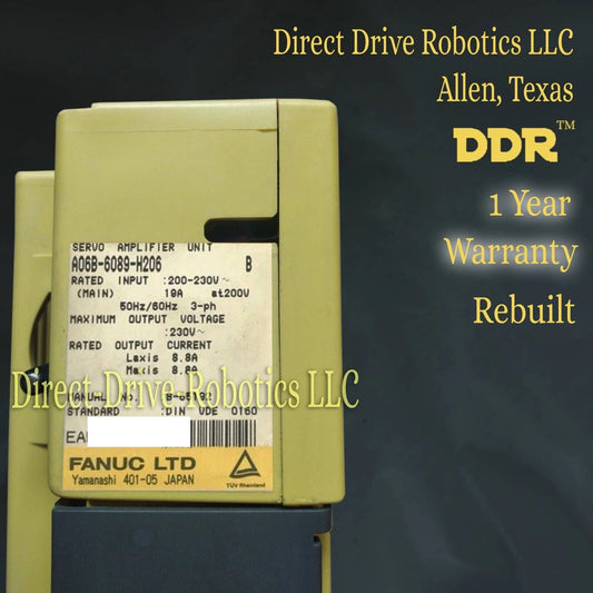 Fanuc A06B-6089-H206 - Rebuilt with warranty