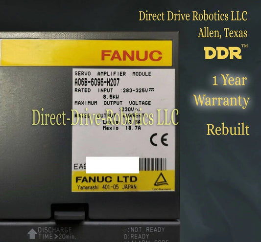 Fanuc A06B-6096-H207 - Rebuilt with warranty