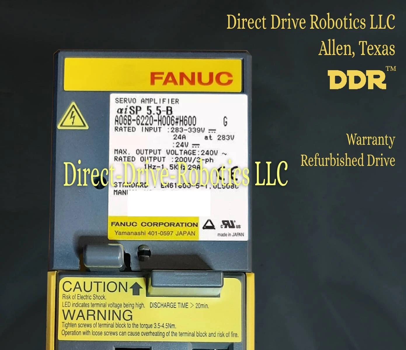 Fanuc A06B-6220-H006#H600 - Rebuilt with warranty