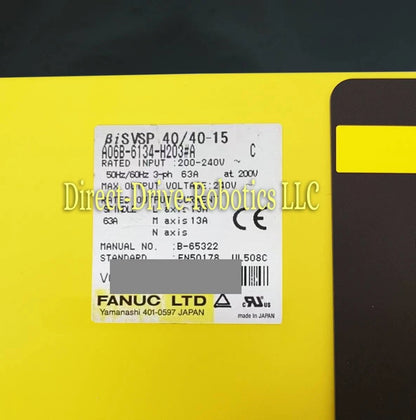 Fanuc A06B-6134-H203#A - Rebuilt with warranty