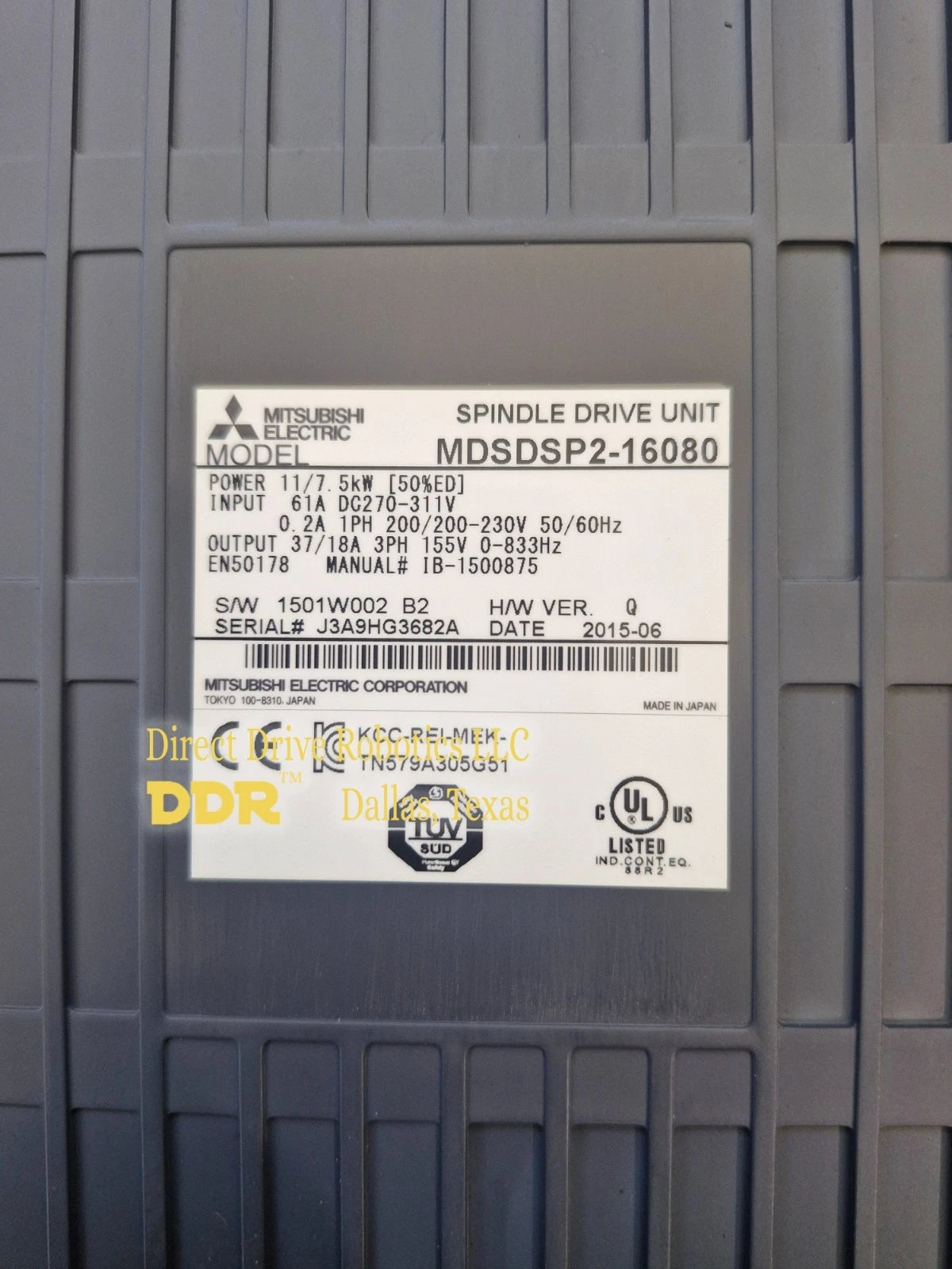 Mitsubishi MDSDSP2-16080 MDS-D - Rebuilt with warranty