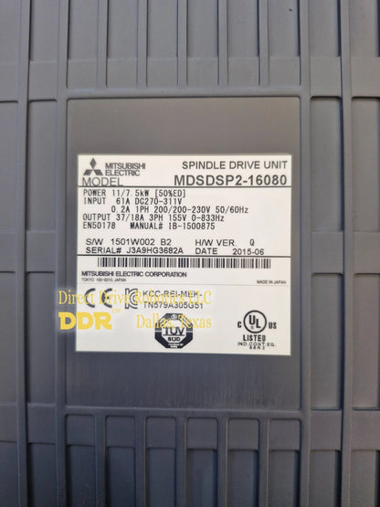 Mitsubishi MDSDSP2-16080 MDS-D - Rebuilt with warranty