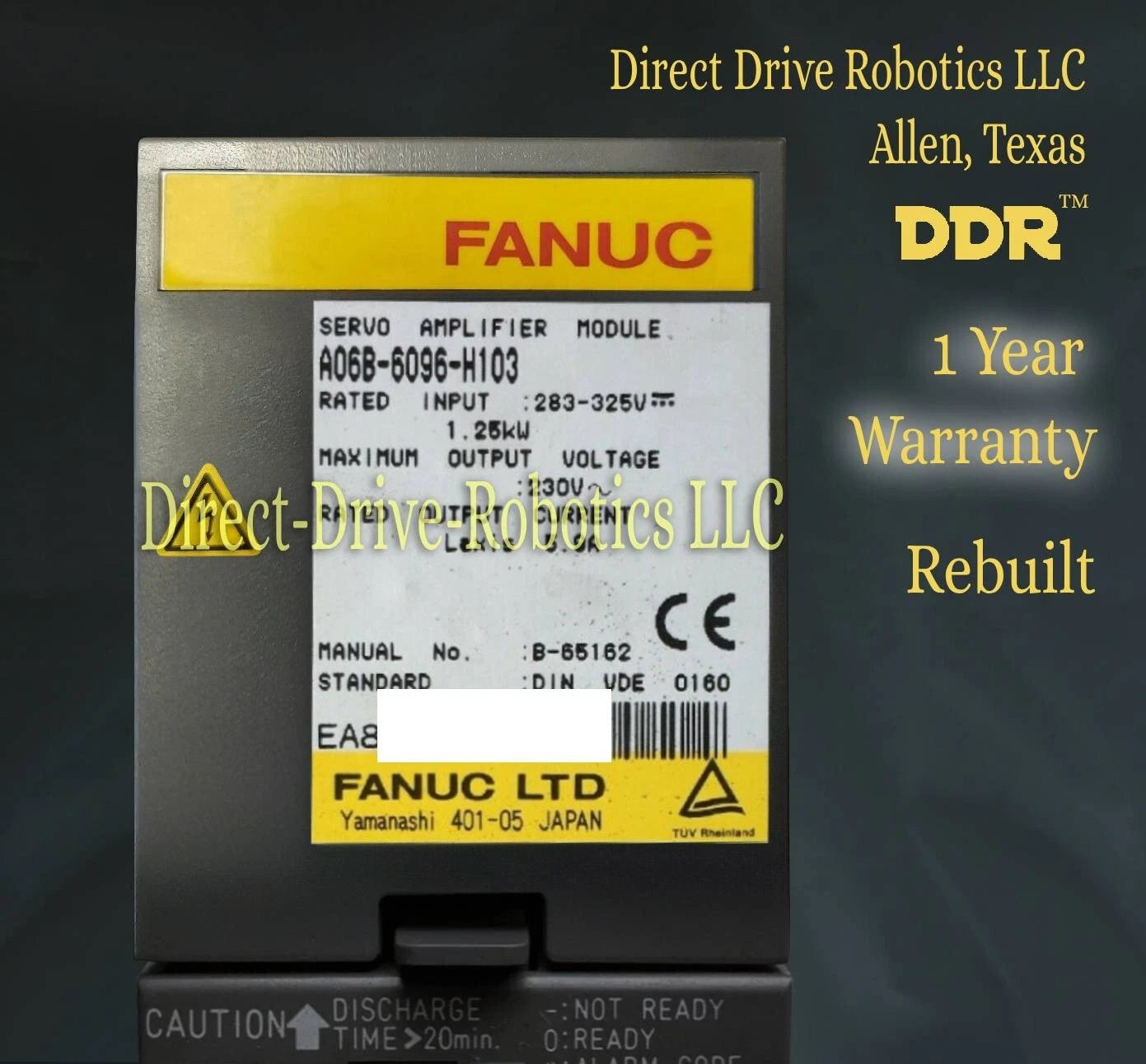 Fanuc A06B-6096-H103 - Rebuilt with warranty