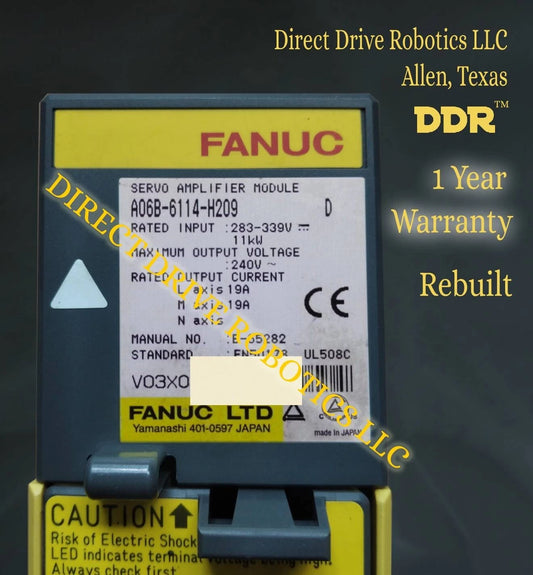 Fanuc A06B-6114-H209 - Rebuilt with warranty