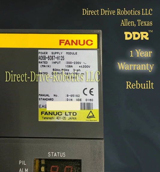 Fanuc A06B-6087-H126 - Rebuilt with warranty
