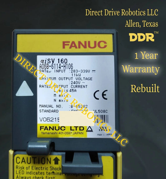 Fanuc A06B-6114-H106 - Rebuilt with warranty