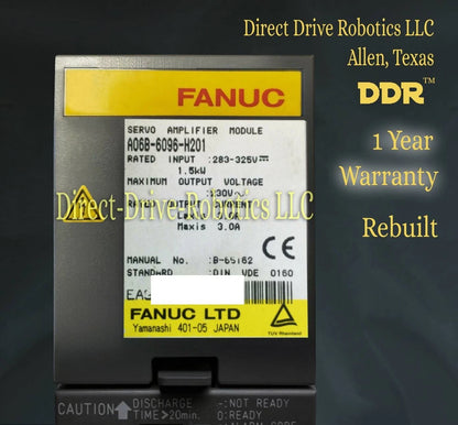 Fanuc A06B-6096-H201 - Rebuilt with warranty