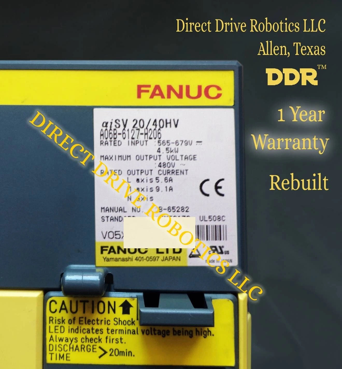 Fanuc A06B-6127-H206 - Rebuilt with warranty
