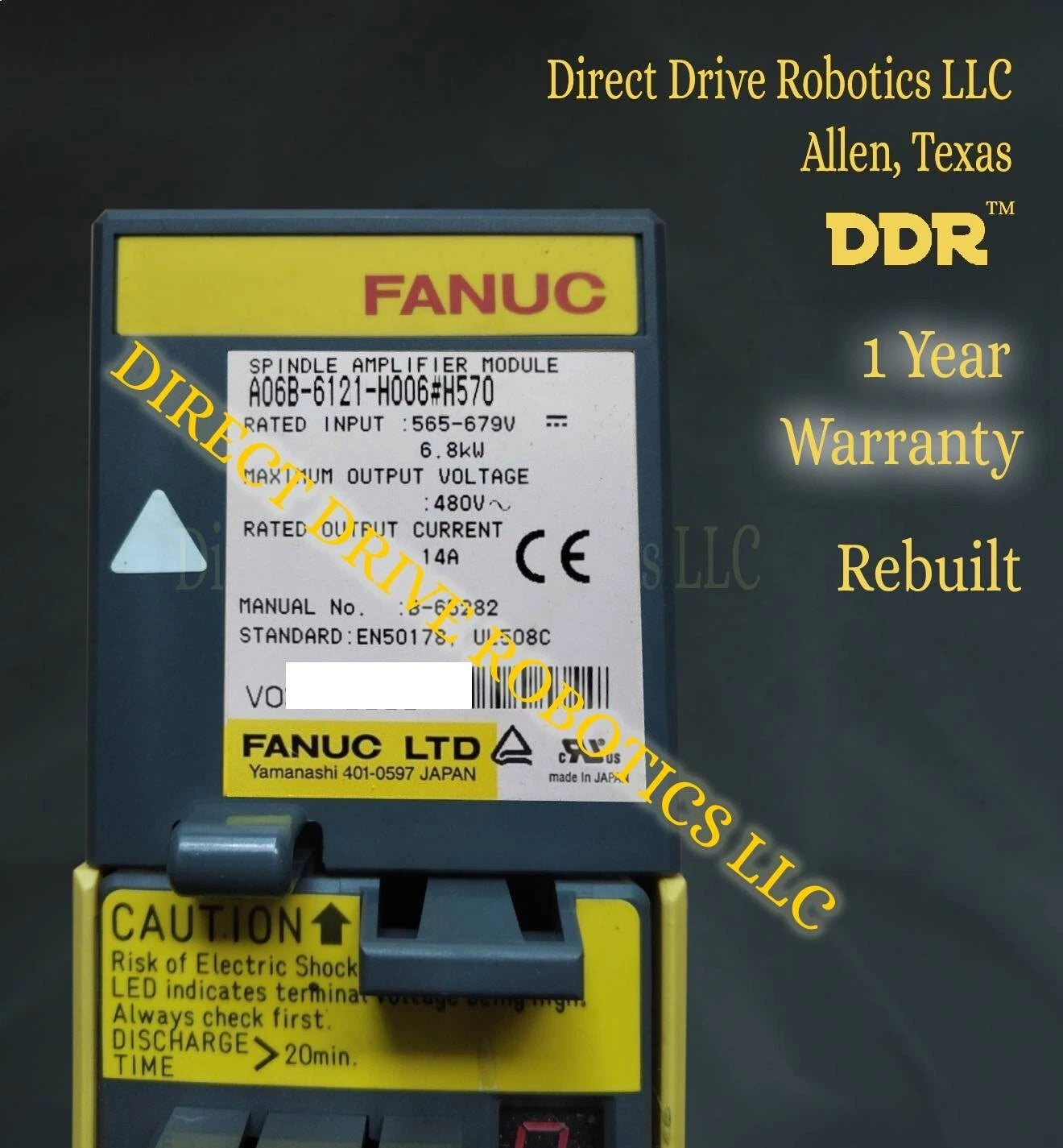 Fanuc A06B-6121-H006#H570 - Rebuilt with warranty