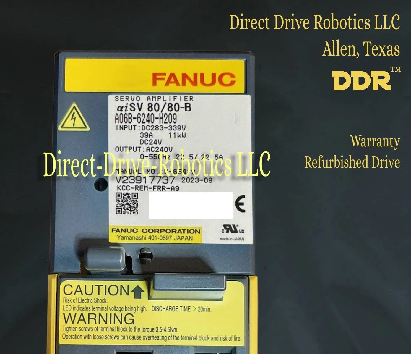 Fanuc A06B-6240-H209 - Rebuilt with warranty