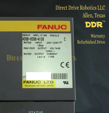 Fanuc A06B-6096-H108 - Rebuilt with warranty