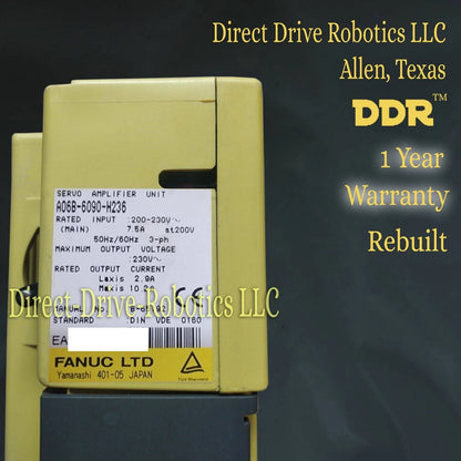 Fanuc A06B-6090-H236 - Rebuilt with warranty