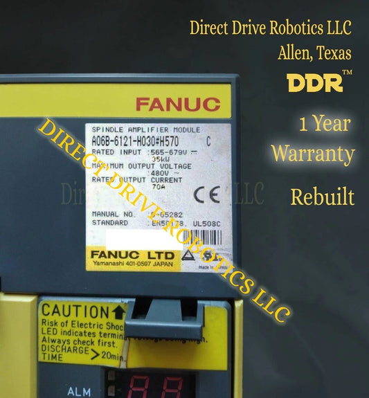 Fanuc A06B-6121-H030#H570 - Rebuilt with warranty