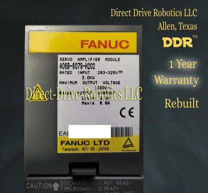 Fanuc A06B-6079-H202 - Rebuilt with warranty