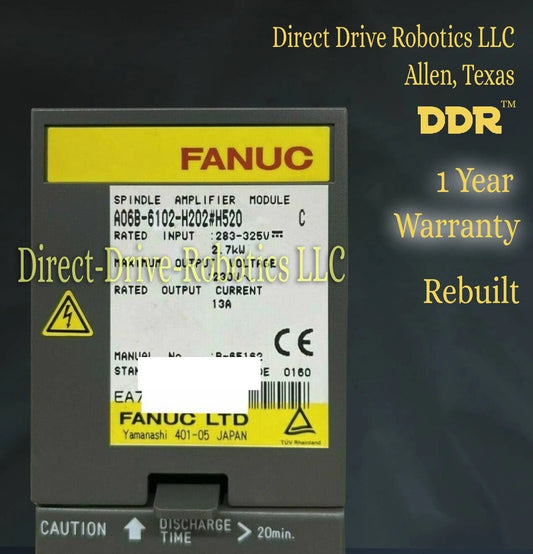 Fanuc A06B-6102-H202#H520 - Rebuilt with warranty