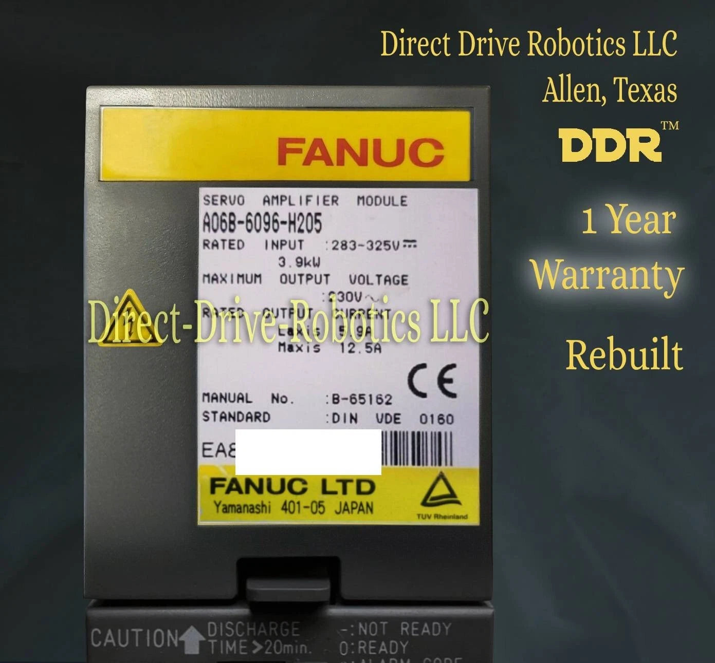Fanuc A06B-6096-H205 - Rebuilt with warranty