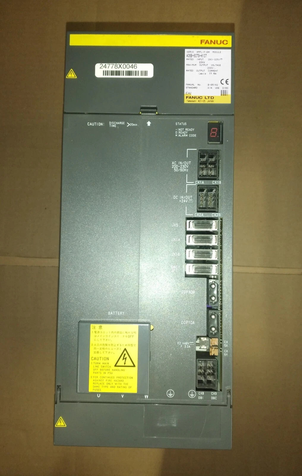Fanuc A06B-6096-H107 - Rebuilt with warranty