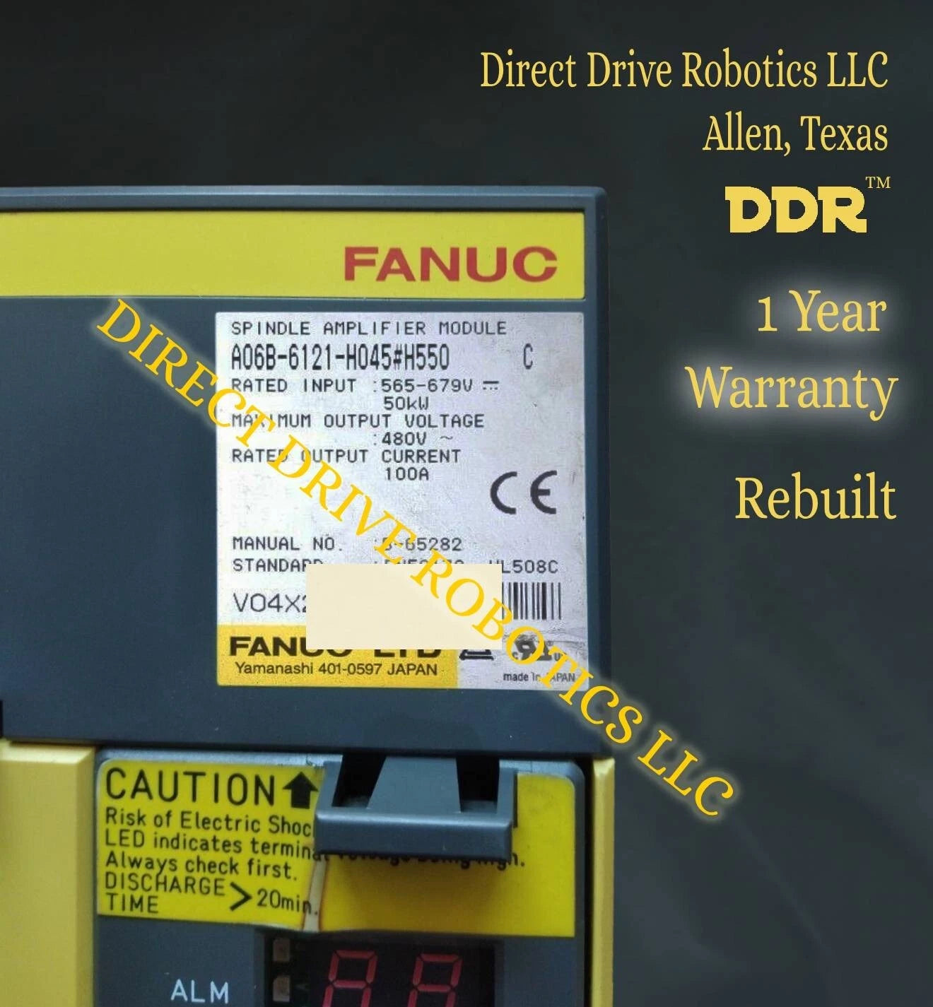 Fanuc A06B-6121-H045#H550 - Rebuilt with warranty