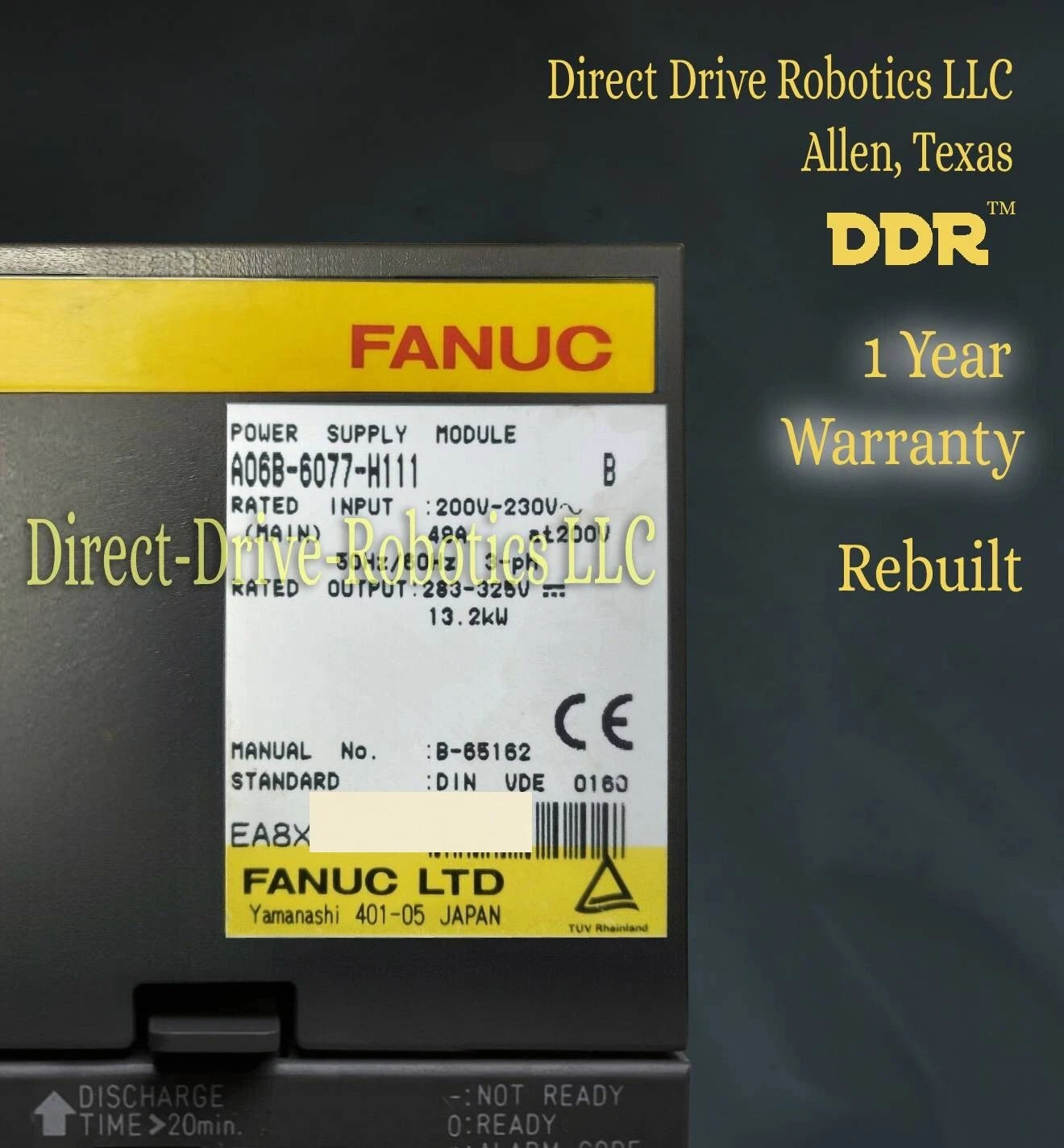 Fanuc A06B-6077-H111 - Rebuilt with warranty