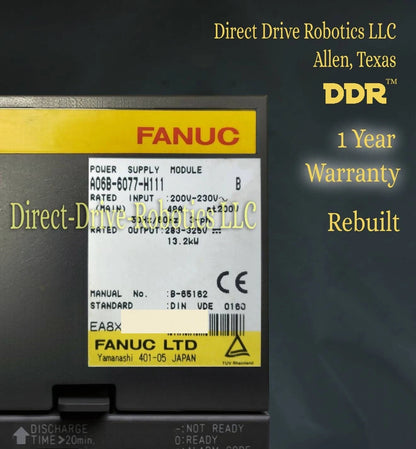 Fanuc A06B-6077-H111 - Rebuilt with warranty