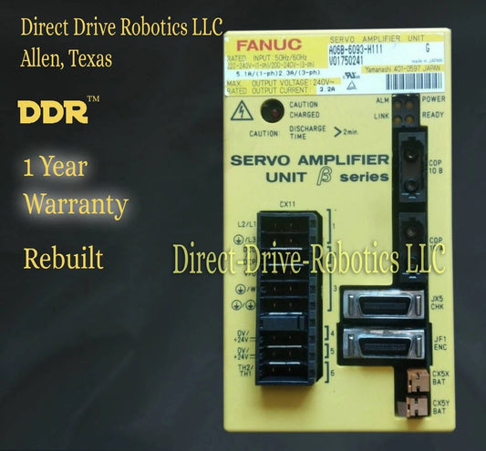 Fanuc A06B-6093-H111 - Rebuilt with warranty