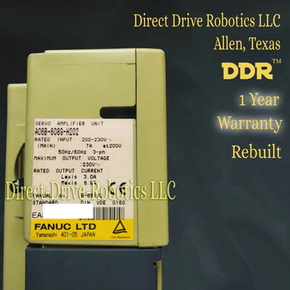 Fanuc A06B-6089-H202 - Rebuilt with warranty