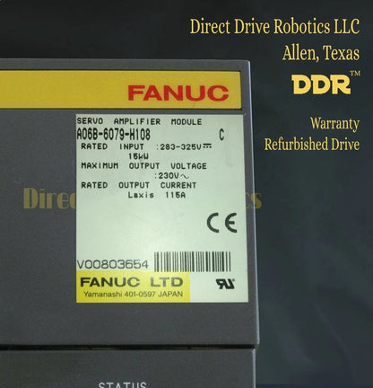Fanuc A06B-6079-H108 - Rebuilt with warranty