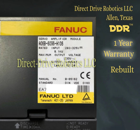 Fanuc A06B-6096-H106 - Rebuilt with warranty