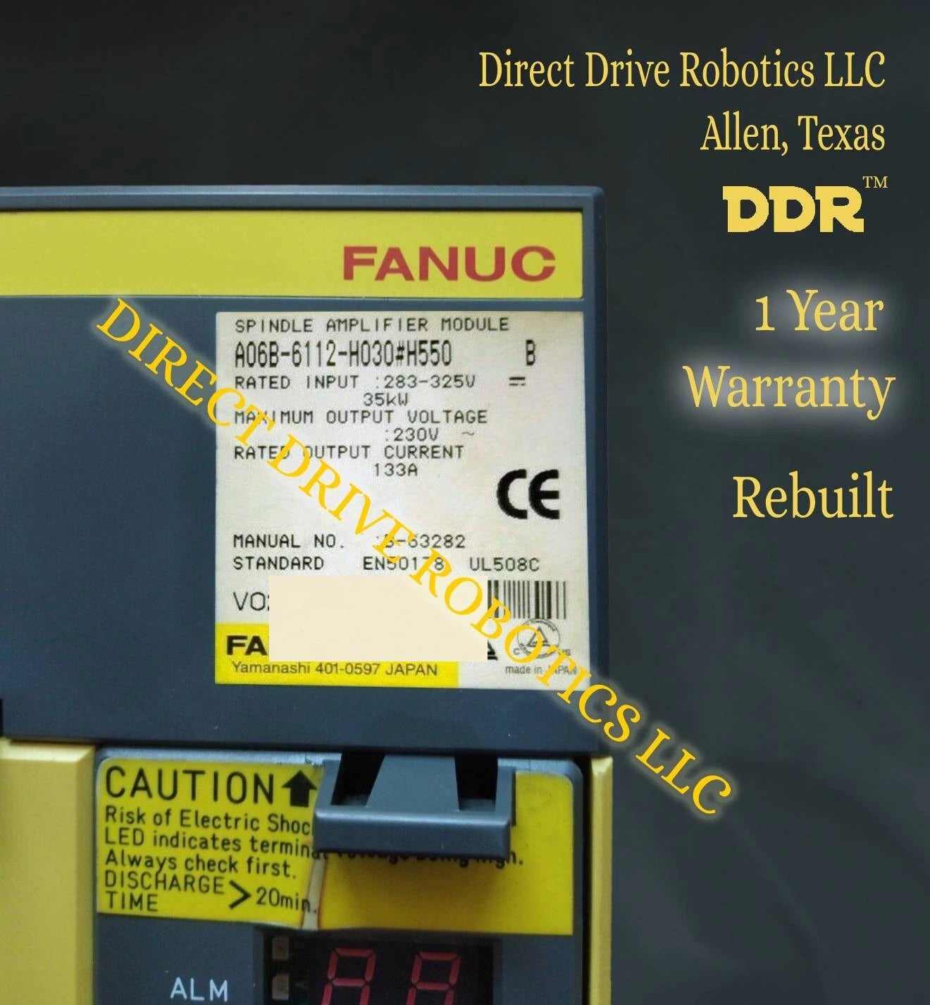 Fanuc A06B-6112-H030#H550 - Rebuilt with warranty