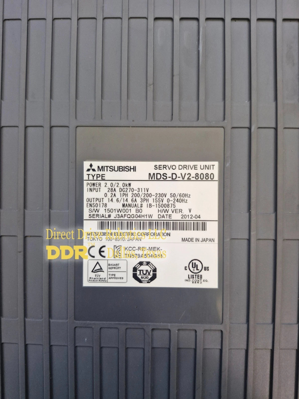 Mitsubishi MDS-D-V2-8080 - Rebuilt with warranty