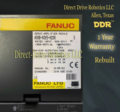 Fanuc A06B-6085-H206 - Rebuilt with warranty