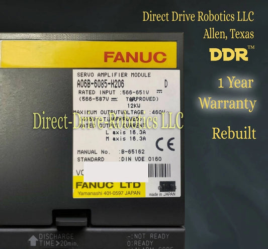 Fanuc A06B-6085-H206 - Rebuilt with warranty