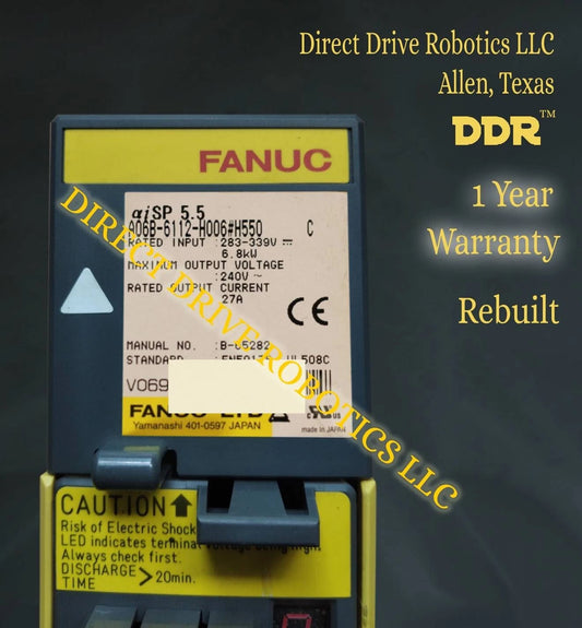 Fanuc A06B-6112-H006#H550 - Rebuilt with warranty