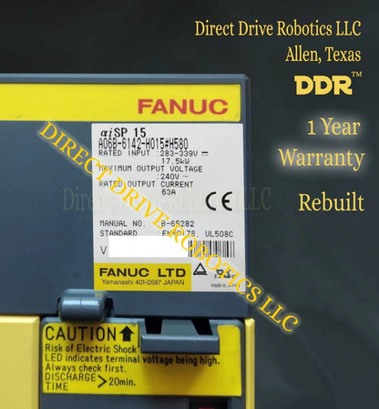 Fanuc A06B-6142-H015#H580 - Rebuilt with warranty